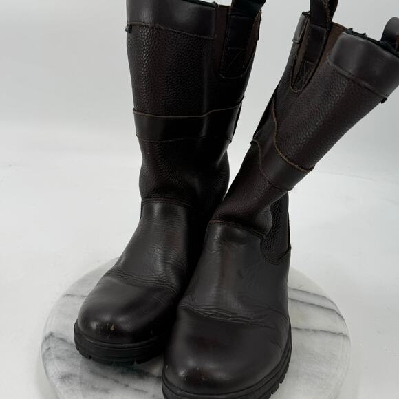 Cotswold Ascot brown leather waterproof Wellies boots - Picture 6 of 7